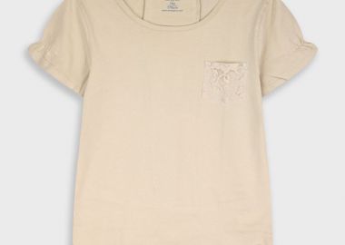 Μπλούζα με τσέπη για κορίτσι | ΚΡΕΜ - Energiers - 